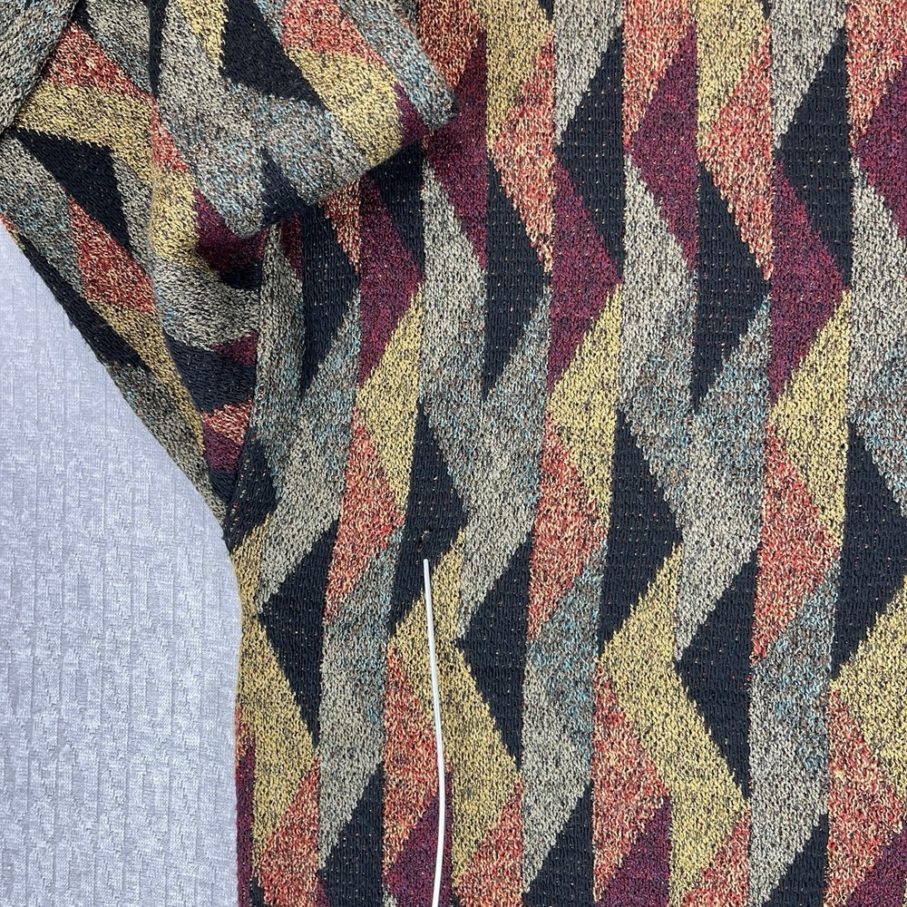 Protege Collection Vintage Sweater Coogi Style 3D-Striped Multi-Colored Sz Large - Picture 8 of 8